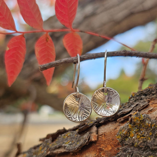 Small Textured Dome Earrings